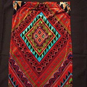 Asymmetrical print skirt